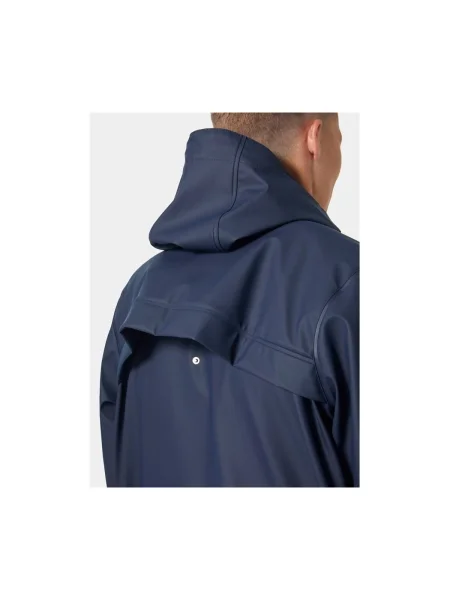 Pánsky Tmavomodrý Kabát Helly Hansen Moss Rain Coat modrá