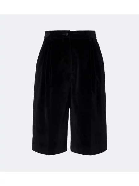 Jedwabne bermudy Dolce&gabbana czarne