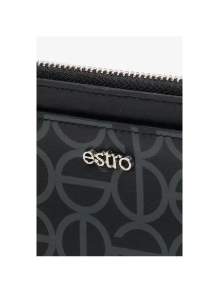 Кожаный кошелек Estro черный