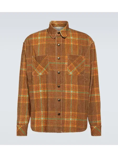 Manšestrová kostkovaná košile Erl