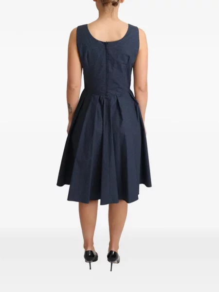 Rochie midi Dolce & Gabbana cu buline albastru