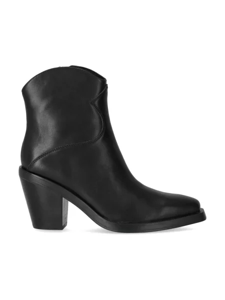 Buty do kostki Ash skórzane czarne