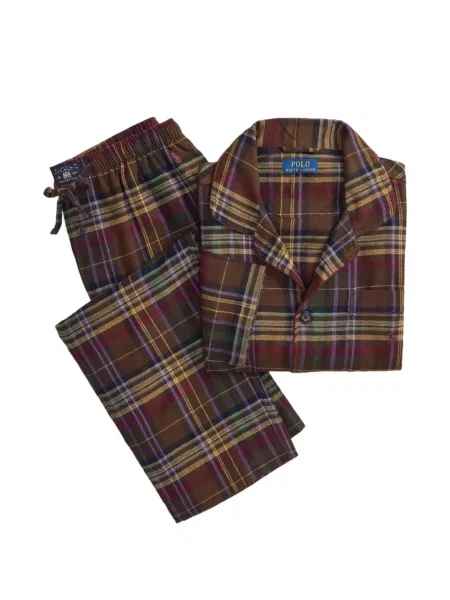 Șosete Polo Ralph Lauren cu broderie în carouri de flanelă verde