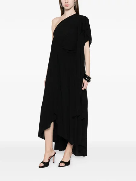 Sukienka Alainpaul asymetryczna garniturowa czarna