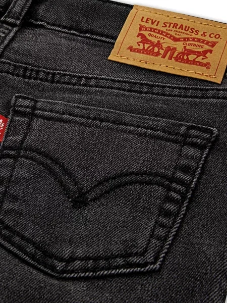 Levi's дънки flare за деца HIGH RISE FLARE JEAN черно