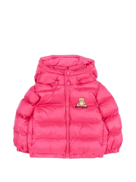 Kurtka dziecięca Moschino różowa