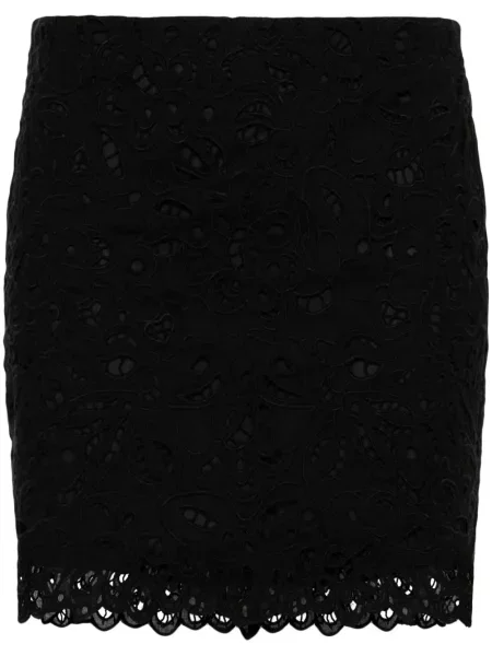 Fustă Isabel Marant cu broderie negru