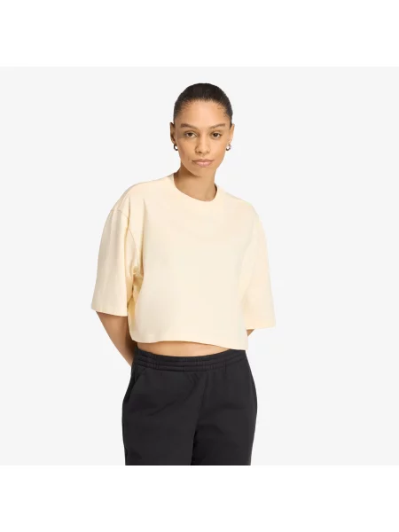 Tricou adidas Essentials Crop T-shirt Warm Vanilla XL