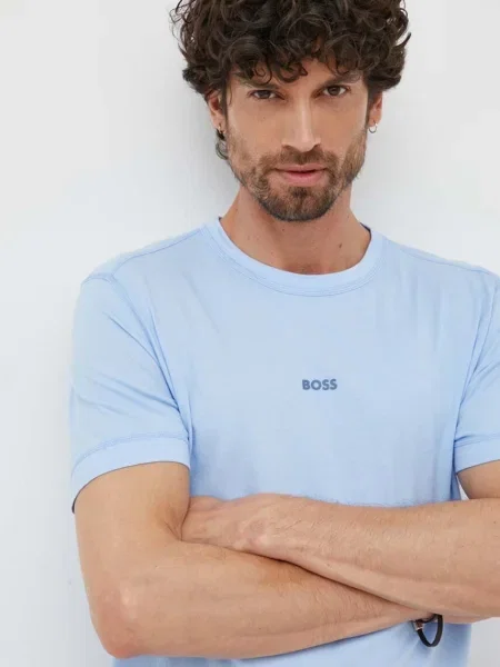 Boss Orange tricou din BOSS ORANGE neted violet