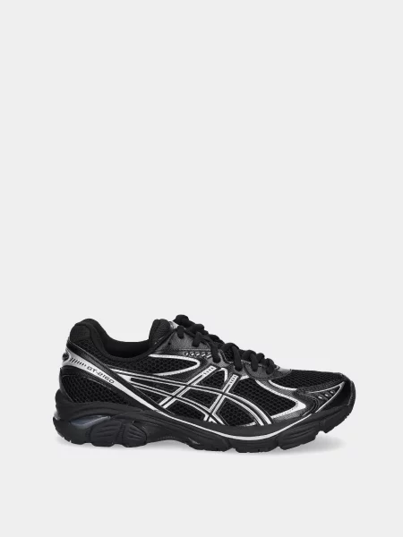 Кожаные повседневные кроссовки Asics черные
