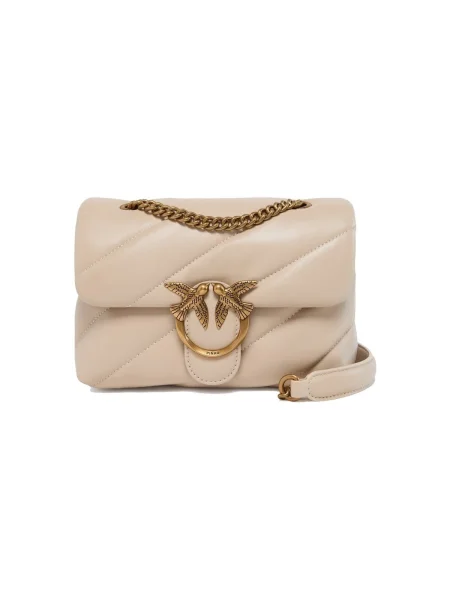 Crossbody kabelka Pinko béžová