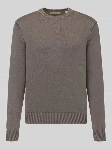 Sweter z czystej bawełny o kroju regular fit Only & Sons beżowy