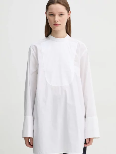 Сорочка Day Birger et Mikkelsen Blaze relaxed зі стійкою білий