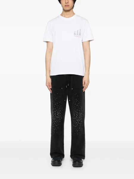 Pantaloni Casablanca de cristal negru