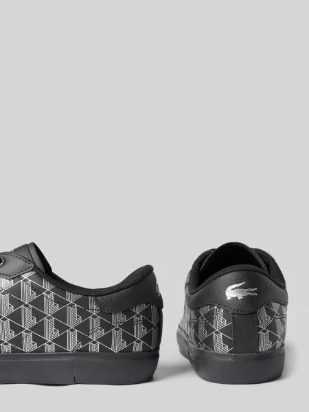 Sneakersy z naturalnej skóry bydlęcej Lacoste czarne