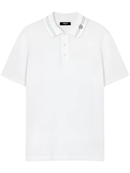 Polo Versace cu broderie alb