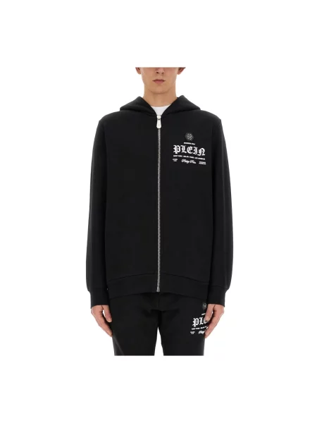 Sweter Philipp Plein z kapturem czarny