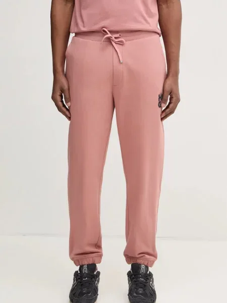 Donji dio trenirke HUGO s tiskom ružičasta