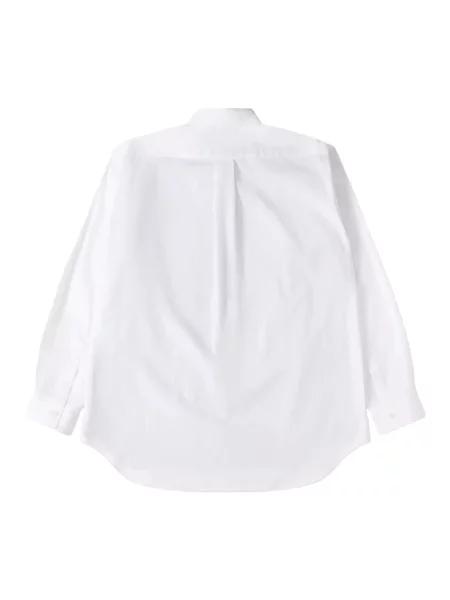 Koszula Comme Des Garcons w paski z paskiem biała