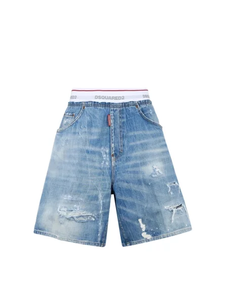 Szorty jeansowe Dsquared2 niebieskie