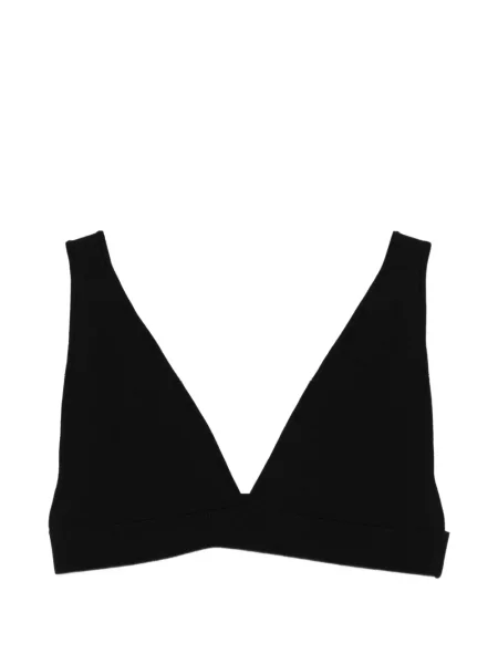 Top P.a.r.o.s.h. cu decolteu în V negru