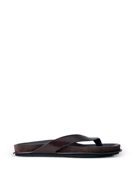 Bőr szandál Jacquemus barna