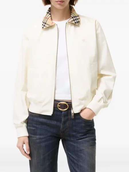 Decupat geacă bomber Burberry cu imprimeu tropical