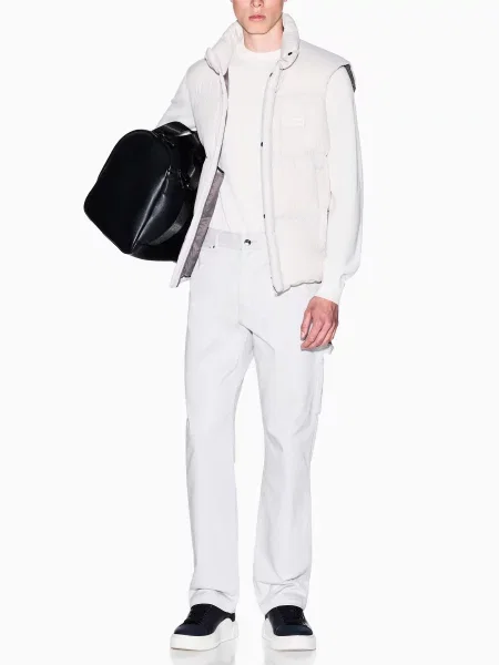 Прямые джинсы Armani Exchange белые