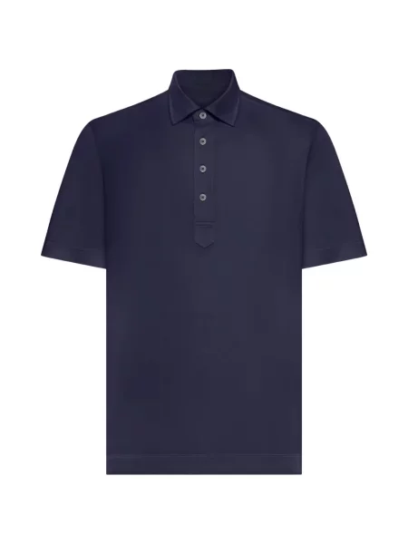 Tricou polo Zegna albastru
