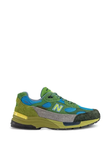 Sneakerși New Balance 992 cu șireturi din dantelă negru