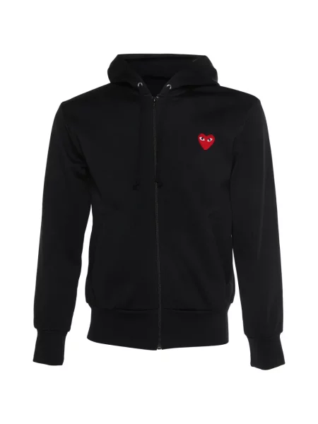 Hanorac cu glugă Comme Des Garcons Play negru