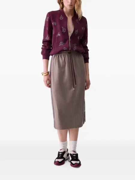 Hanorac Liu Jo cu broderie violet