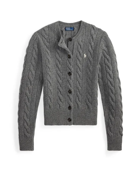 Cardigan Polo Ralph Lauren de lână gri