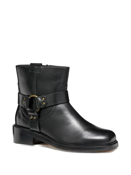 Botine Geox cu cataramă negru