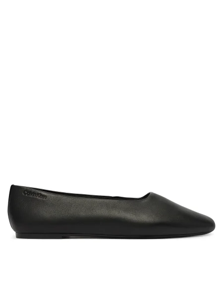 Balerini Calvin Klein Round Ballerina Lth negru