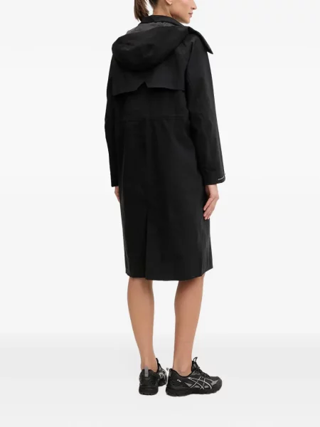 Palton Columbia cu glugă negru
