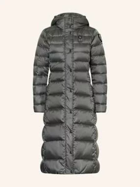 Blauer Płaszcz Puchowy Ani grau szary
