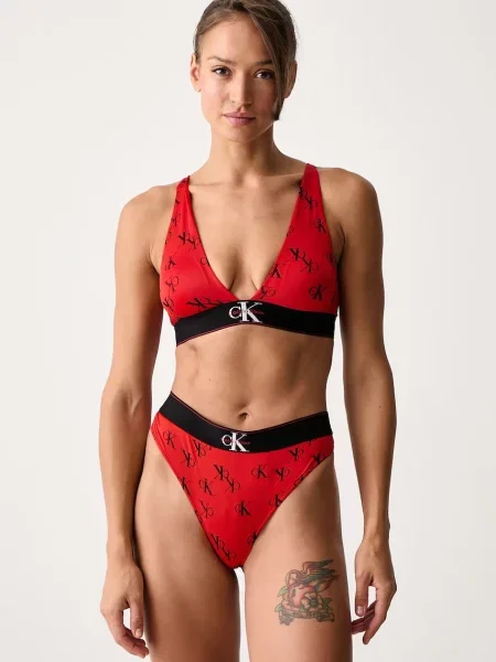 Calvin Klein Underwear tangá dámske červená