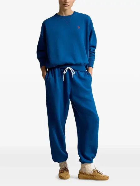 Gulerat pulover Polo Ralph Lauren cu autograf alergare verde