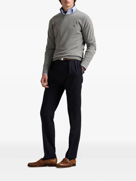 Ριγέ polo Polo Ralph Lauren με κουκούλα με αυτόγραφο λευκό