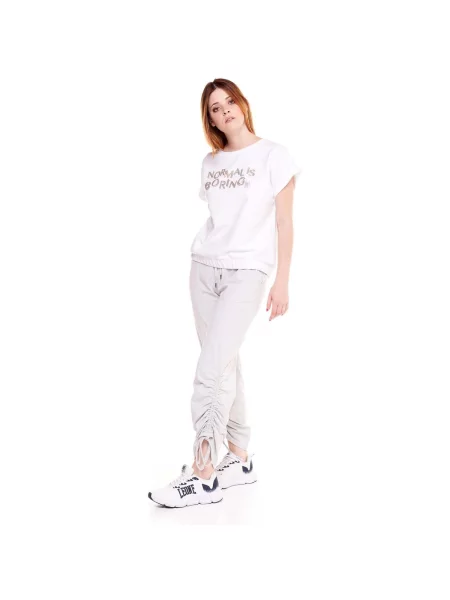 Scurt tricou Leone 1947 cu mâneci scurte alb