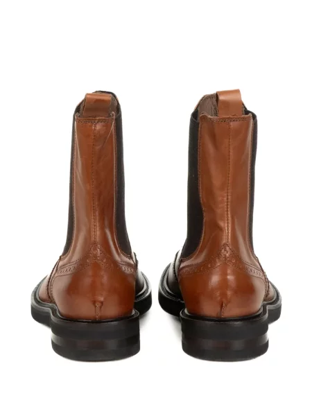 Botine Delduca din piele maro