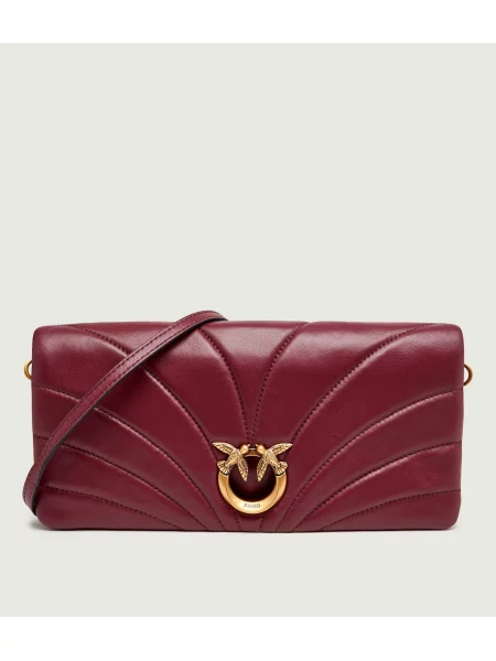 Pinko De piele geantă poștaș/poșetă plic Click Horizontal Classic