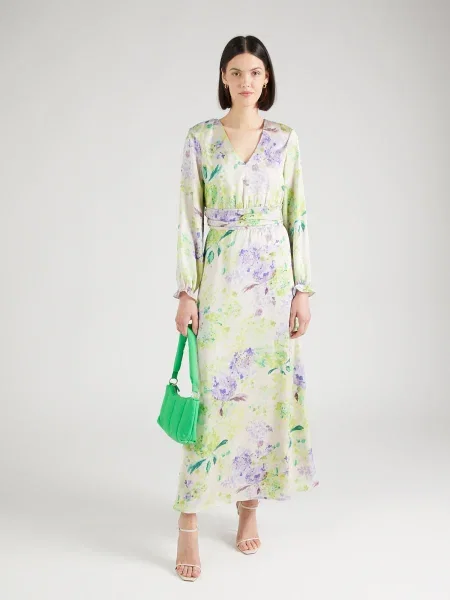 VERO MODA Ruha HONEY smaragd / pasztellzöld / világoszöld / ibolyakék