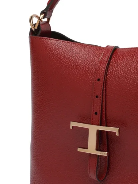 Geantă bucket Tod's cu cataramă roșu