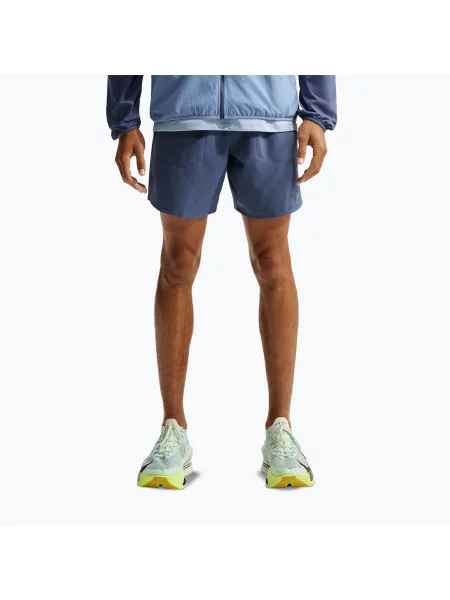 Pantaloni scurți de alergare pentru bărbați Nike Stride Dri-Fit Brief-Lined 7" diffused blue albastru