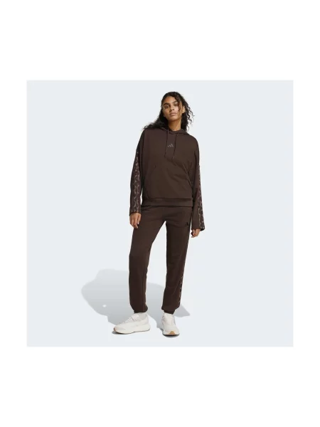Pantaloni Adidas cu imagine cu model leopard maro