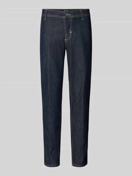 Jeansy o kroju slim fit z mieszanki bawełny Antony Morato granatowe