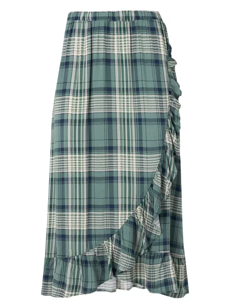 VERO MODA Fustă VMCAMILLO albastru / verde pastel alb