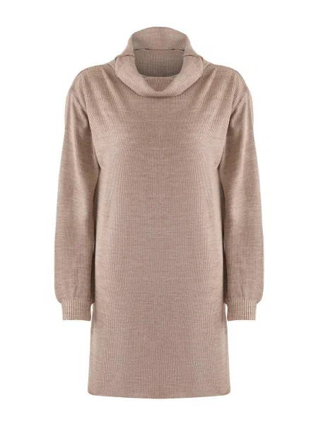 Trendyol Rochie tricotat închis bej